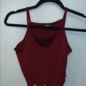 Maroon crop top!